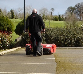 turfteq power broom button