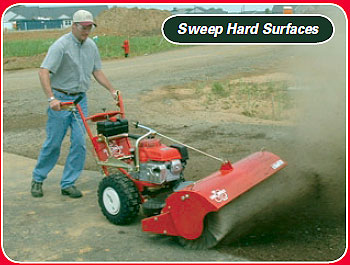 power sweeper for hard surfaces