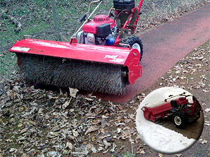 walk behind power broom